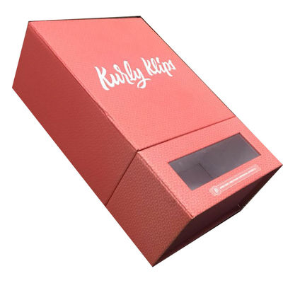 Boîte cosmétique faite sur commande unique à chocolat de bijoux de boîte-cadeau magnétiques rouges
