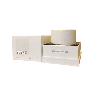 Boîte cadeau en carton rigide pour bougies avec logo personnalisé