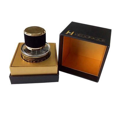 Affichage de empaquetage de boîte-cadeau de luxe rigide noir de bougie pour au détail