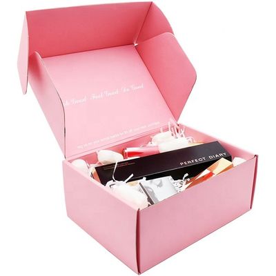 Taille de expédition rose en vrac faite sur commande de la boîte A3 A4 A5 d'annonce