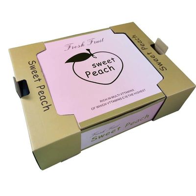 Insertion de carton de mousse de Tray Gift Pack Foldable With de fruit de carton de pêche