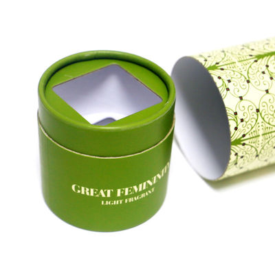Carton imprimé coloré de cylindre de cercle rond des conteneurs de boîte pour la lampe parfumée légère