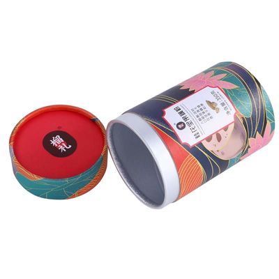 Boîte imprimée faite sur commande de rond de carton de cercle avec le papier d'aluminium étanche à l'humidité