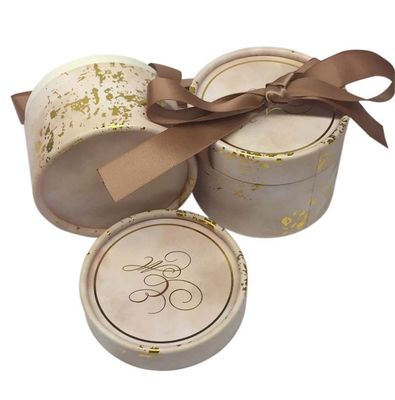 Earing Ring Cardboard Cylinder Packaging Box avec le ruban