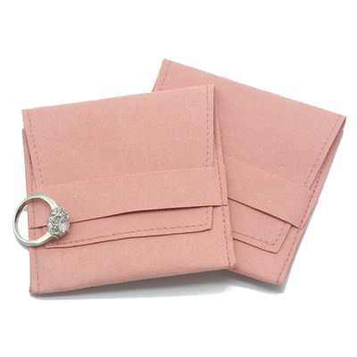 Boucle d'oreille Necknace Pochette en tissu Microfibre de velours coloré personnalisé