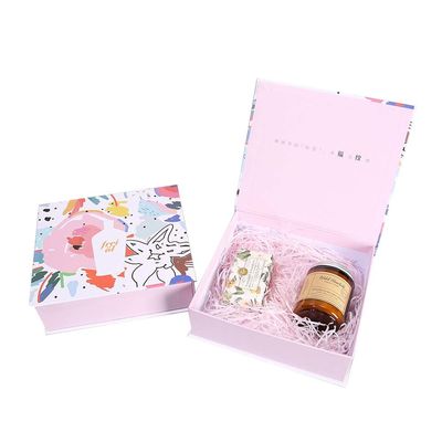 Rose fait sur commande et boîtier blanc de boîte d'emballage de parfum de carton pour des femmes