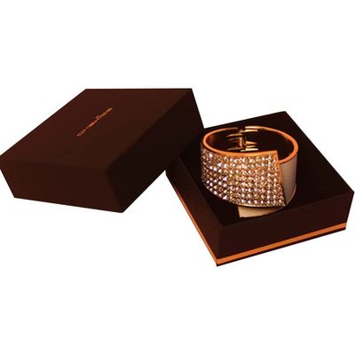 Boîte d'emballage noire personnalisée pour bijoux Boucle d'oreille Collier Bracelet