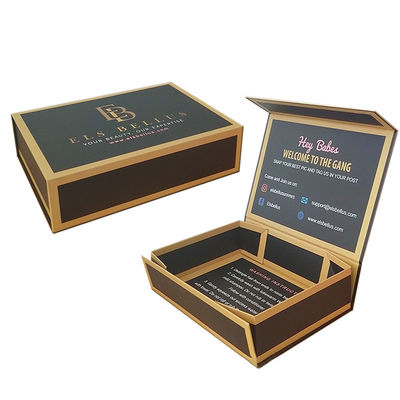 Boîte cadeau magnétique pliable sur mesure pour bouteille de crème hydratante