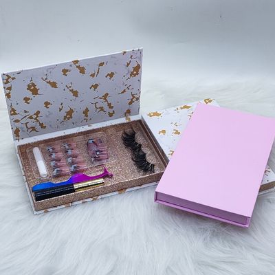 Boîte magnétique rose personnalisée pour emballage de produits de beauté en gros