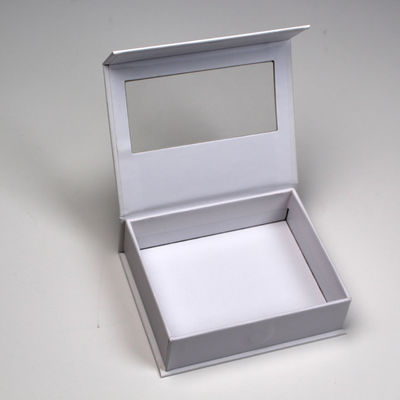 Boîte d'emballage personnalisée pour fenêtre avec logo personnalisé pour palette d'ombres oculaires