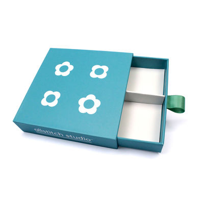 Créatif petit tiroir de bijoux boîte en papier pour les ensembles de bague et de collier emballage