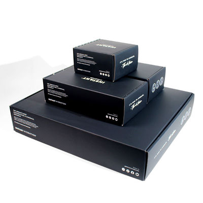 Boîte de papier vide noire sur mesure