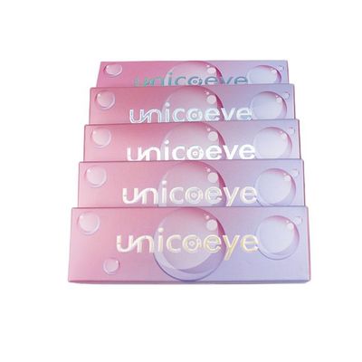 Boîtes de lentilles de contact colorées personnalisées avec logo sur mesure